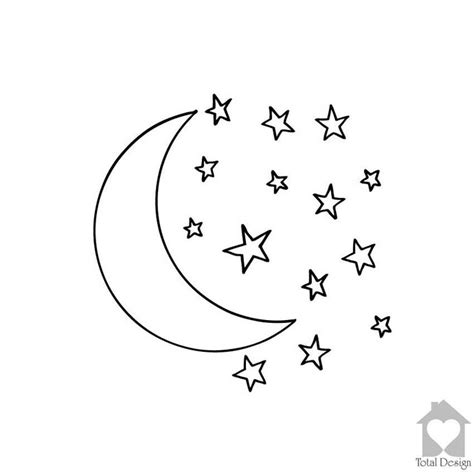 Moon And Stars Drawing at GetDrawings | Free download