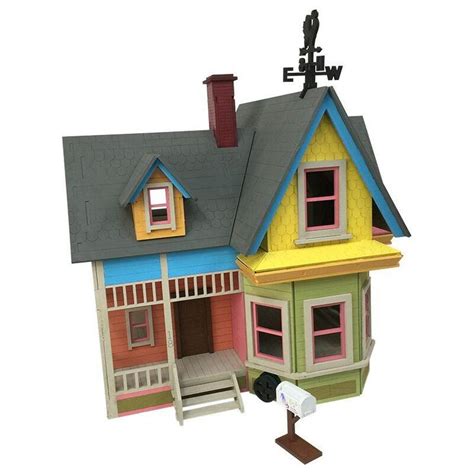 Up Dollhouse Paintedassembled Disney Up House Kit Homes Dollhouse Kits