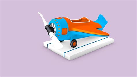 Toy Airplane 3D Model - TurboSquid 1230097