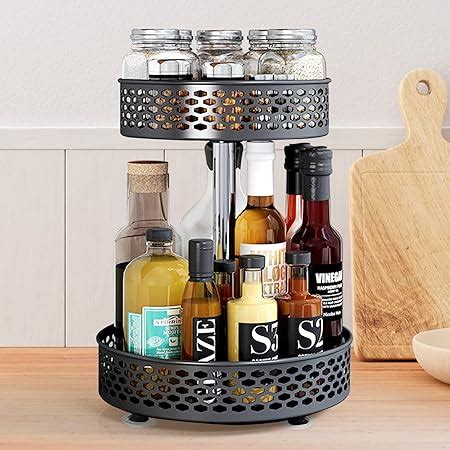 Amazon Giikin Tier Lazy Susan Organizer Tier Spice Turntable