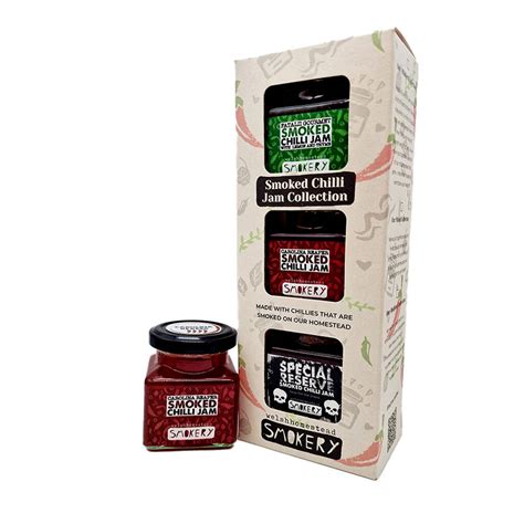 Smoked Chilli Jam Hot Gift Set By Welshhomestead Smokery