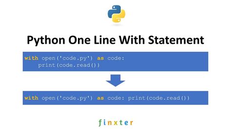 Python One Line With Statement Youtube