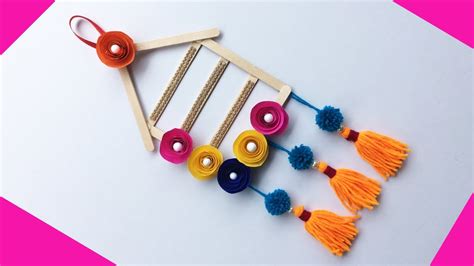 Diy Room Decor Wall Hanging Popsicle Stick Or Ice Cream Stick Craft