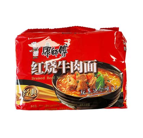 Ksf Instant Noodles Braised Beef Noodle 5x103g 康师傅 红烧牛肉面 5包装 Retour Uk