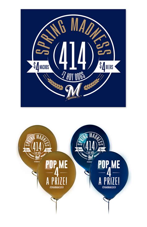 Milwaukee Brewers Spring Madness 414 Logo On Behance