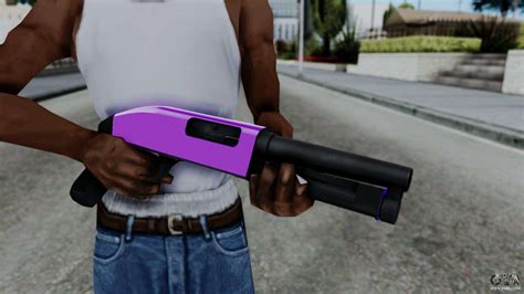 Purple Escopeta For Gta San Andreas