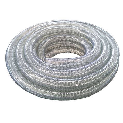 China High Quality Pvc Spiral Steel Wire Reinforced Hose Transparent