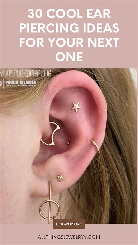 30 Cool Ear Piercing Ideas For Your Next One In 2022 Cool Ear
