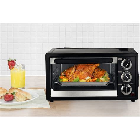 Courant 6 Slice Black Convection Toaster Oven Automatic Shut Off 1300