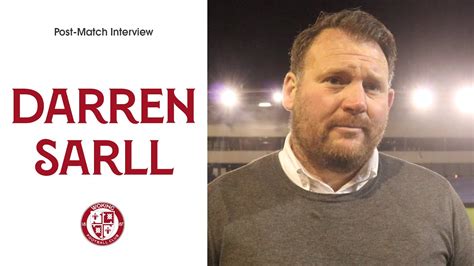 Oldham Athletic 1 0 Woking Darren Sarll Interview YouTube