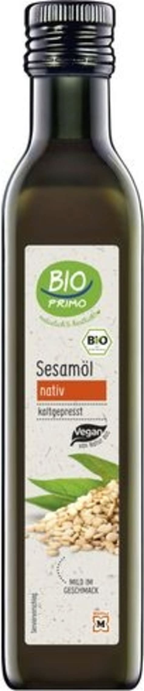 BIO PRIMO Olio Di Sesamo Spremuto A Freddo 250 Ml Piccantino Shop