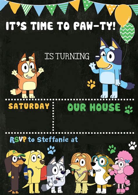 Blank Bluey Invitations At Marianne Holt Blog