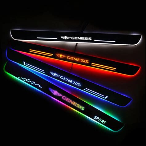 Genesis Illuminated Door Sill Protector Car Ambient Light