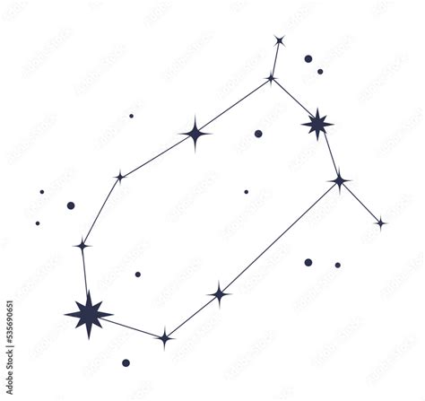 gemini constellation astrological Stock Vector | Adobe Stock