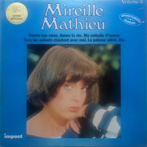 Mireille Mathieu Mireille Mathieu Volume 3 Vinyl LP Compilation