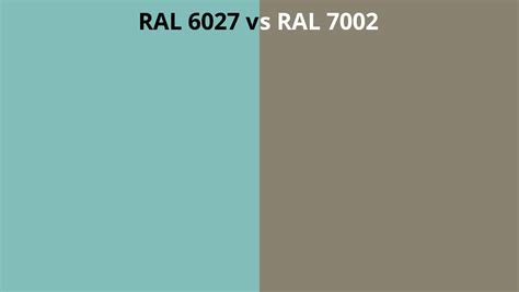 Ral 6027 Vs 7002 Ral Colour Chart Uk