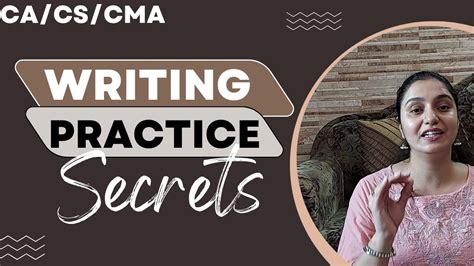 CA CS CMA 4 Questions On Writing Practice Watch If You Want To