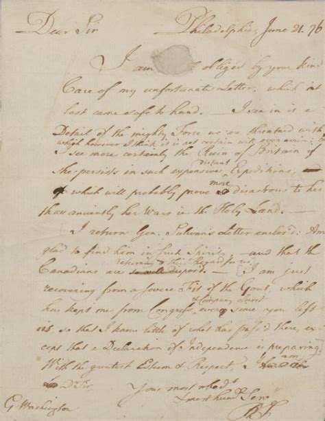 Letter To George Washington [new York] Nypl Digital Collections