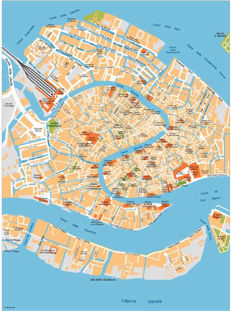 Venice Vector Map | Vector World Maps