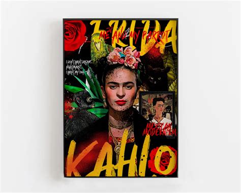 Frida Kahlo Poster Frida Kahlo Print Famous Wall Art Etsy