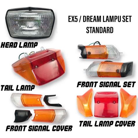 Honda Ex Hi Power Ex Dream New Head Lamp Front Signal Depan Tail