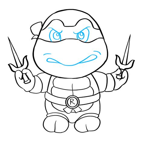 How To Draw Raphael From Teenage Mutant Ninja Turtles Really Easy Drawing Tutorial