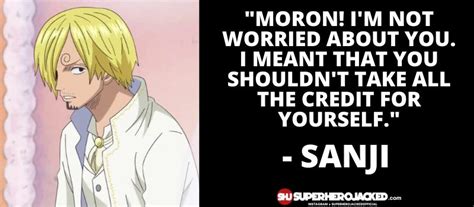 Top Ten Sanji Quotes The Best Sanji Quotes Superhero Jacked