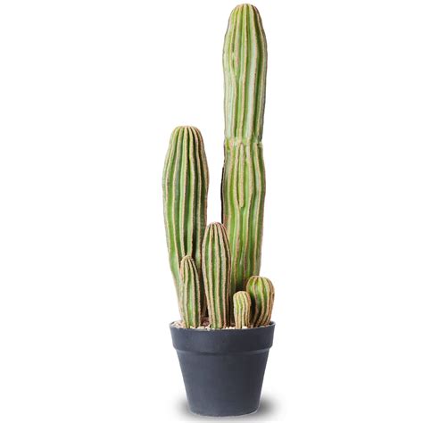 Artificial Cactus Fake Big Cactus 24 Inch Faux Cacti Plants for Home Garden Office Store ...