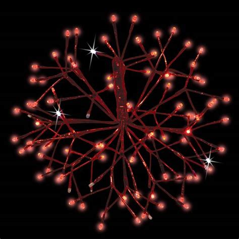 Holiday Bright Lights Led 16 3d Shimmering Sphere Red Wirered Lights