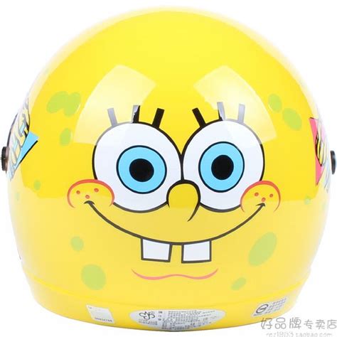 New Taiwan Abs 3/4 Kids Children Helmet Cycling Motorcycle Spongebob ...