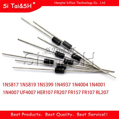 50PCS LOT Rectifier Diode IN5408 1N5401 1N5402 1N5404 1N5406 3A 100