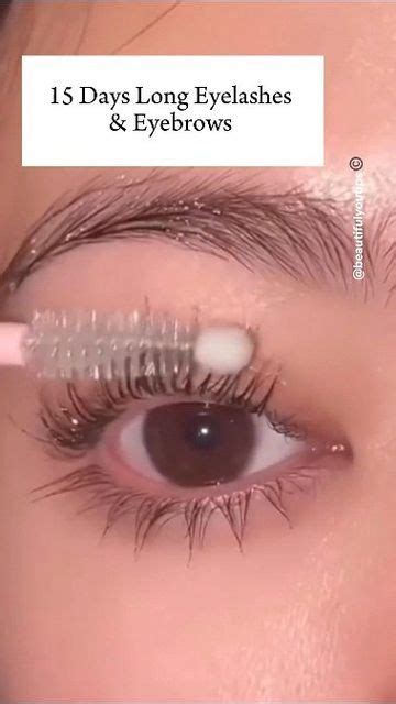 Homebeautyhack On Instagram Long Eyelashes And Eyebrows In Just 15