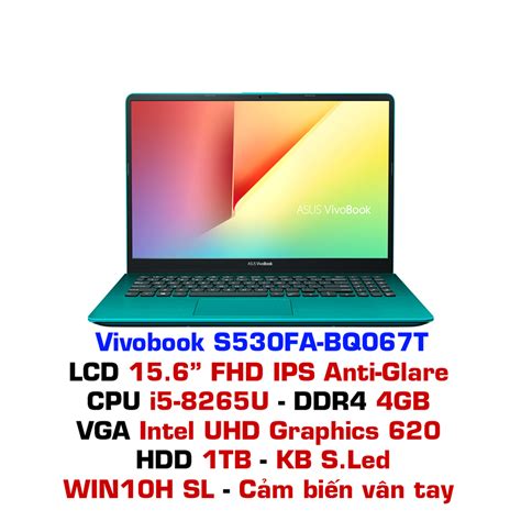 Laptop Asus Vivobook S530fa Bq067t Xanh Gearvncom