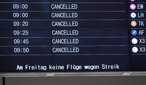 Streik Flughafen Stuttgart heute Diese Flüge fallen am 1 Februar aus