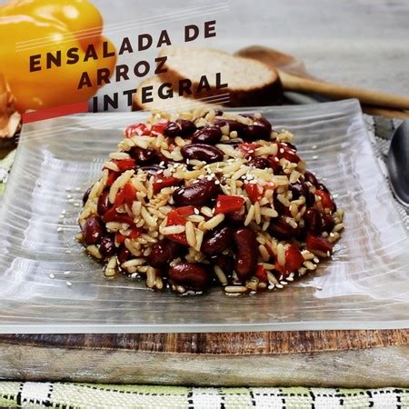 Ensalada De Arroz Integral Receta Saludable En Video