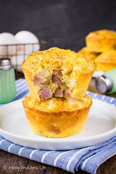 Baked Ham And Cheese Egg Muffins Recipe Inside Brucrew Life