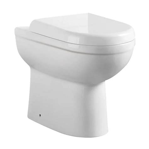 Uk Bathrooms Essentials Pecos Rimless Comfort Height Back To Wall