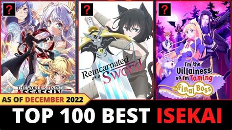 Ranked 100 Best Isekai Anime Of All Time As Of Dec 2022 Youtube