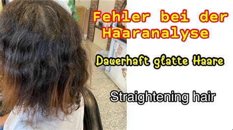 Haare Behandlung Dauerhaft glatte Haare Haarglättung YouTube