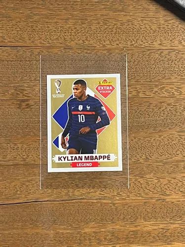 Figurinha Ouro Kylian Mbappe Legend Copa Qatar Extra Sticker R Em