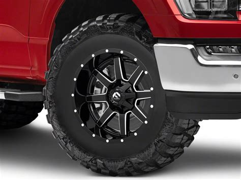 Fuel Wheels F 150 Maverick Gloss Black Milled 6 Lug Wheel 17x9 1mm Offset D61017909850 21 24