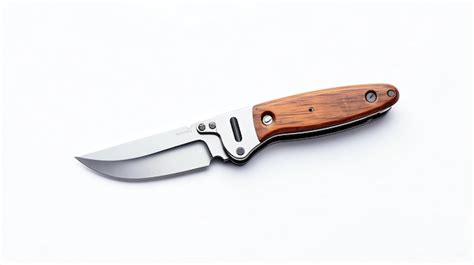 Premium AI Image | A knife that has a wooden handle on it