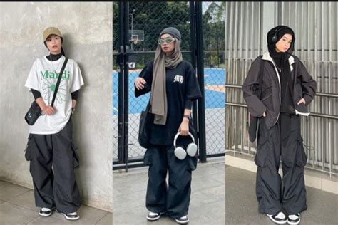 8 OOTD Hijab Hangout Ala Nola Clara Arsyi Tampil Swag Cool