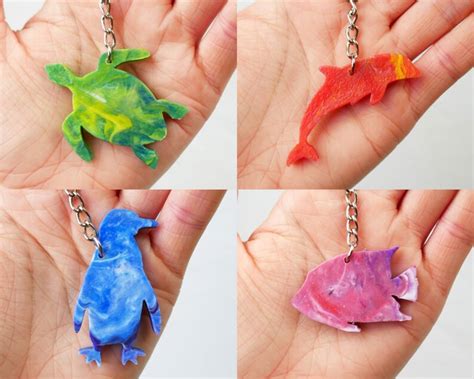 Sea Life Keyring Made From Recycled Plastic Etsy