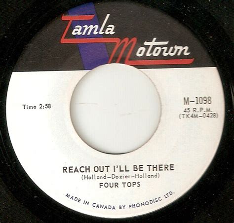 Four Tops Reach Out Ill Be There 1966 Vinyl Discogs