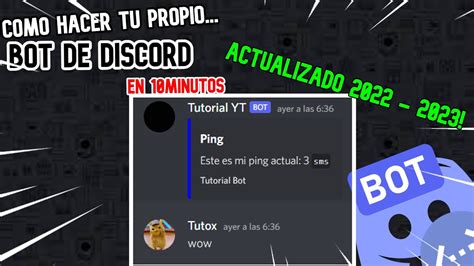 Cómo Crear Tu Propio Bot De Discord En 10 Minutos En Móvil O Celular 2022 Youtube