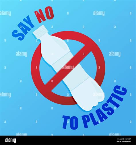 Stop Plastic Pollution Save Our Earth A Banner With A Red Prohibition