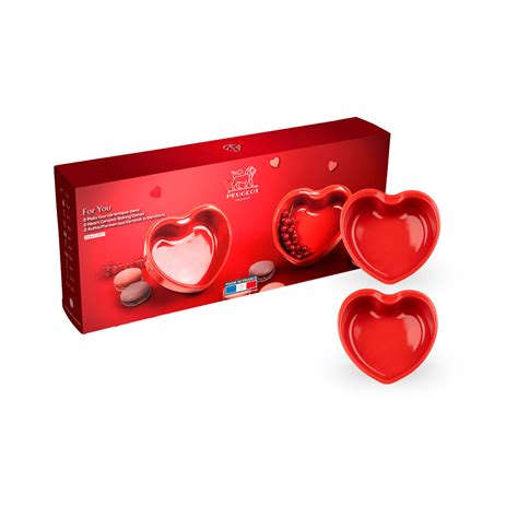 Appolia Mini Heart Baking Dishes Set Of 2 Cantine Française