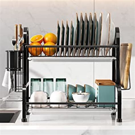 Boosiny Stainless Steel 2 Tier Dish Rack Wayfair