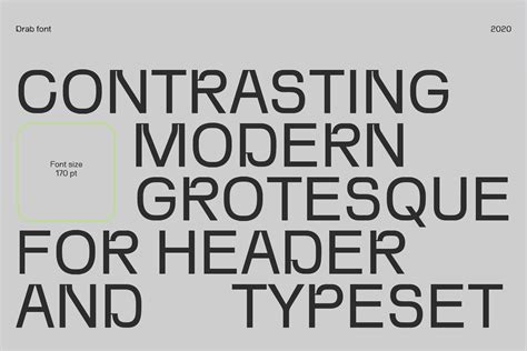 Drab — Modern Grotesk Font By Viktor Pesotsky Fonts On